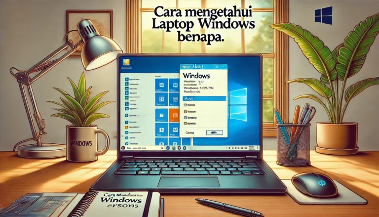 Cara Mengetahui Laptop Windows Berapa